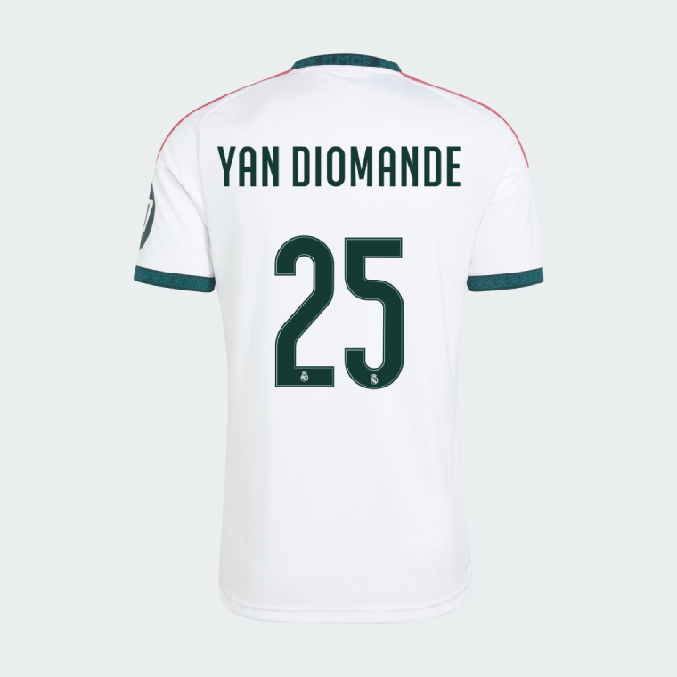 Real Madrid Home YAN DIOMANDE 25 Jersey 26-27