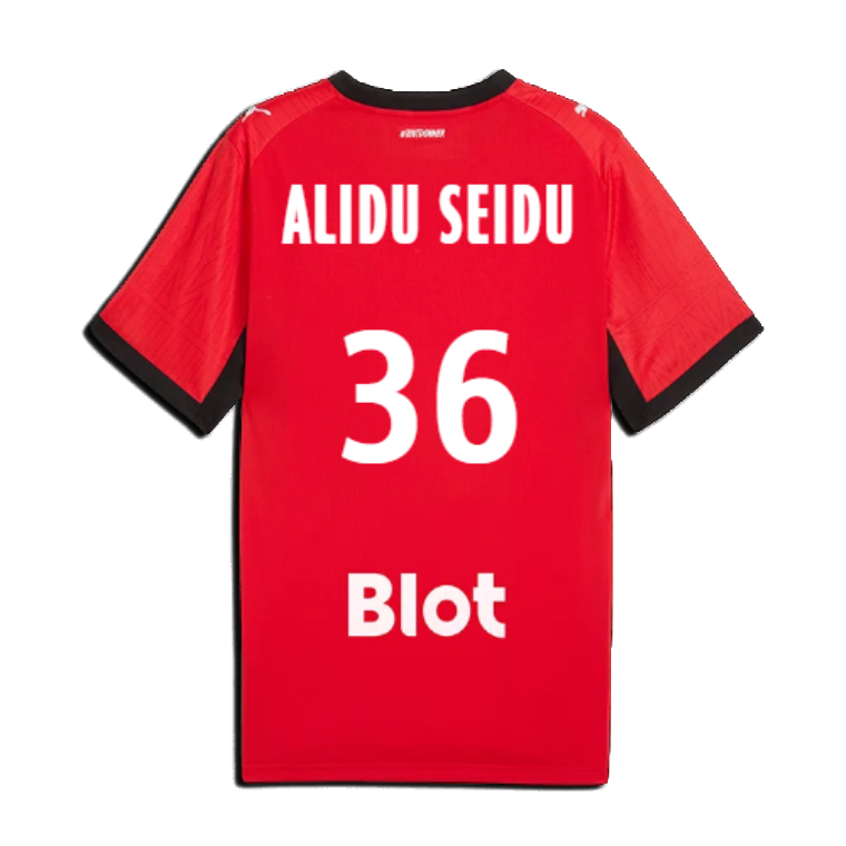 Rennais Home ALIDU SEIDU 36 Jersey 26-27