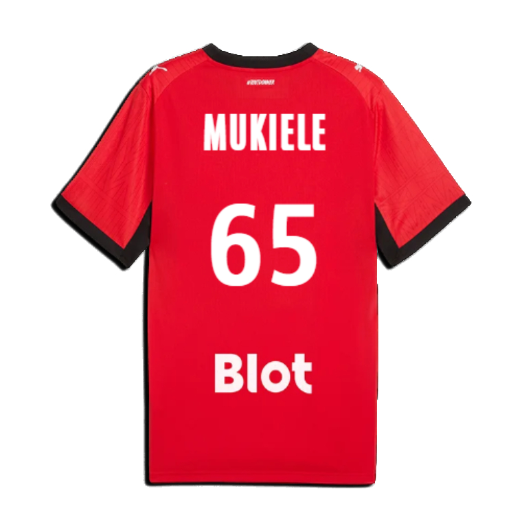 Rennais Home MUKIELE 65 Jersey 26-27