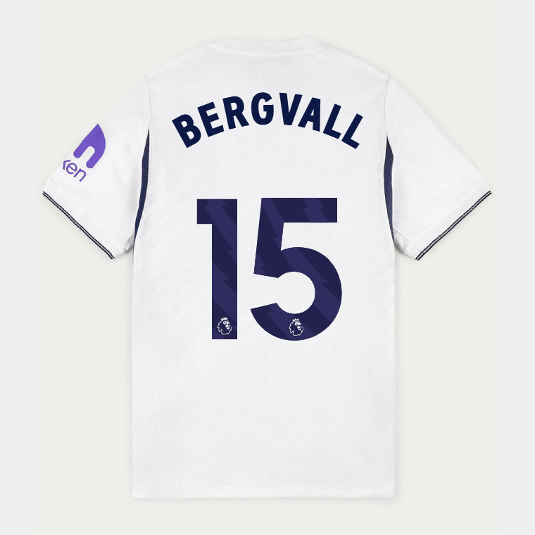 Tottenham Hotspur Home BERGVALL 15 Jersey 26-27