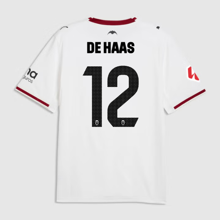 Valencia CF Home DE HAAS 12 Jersey 26-27