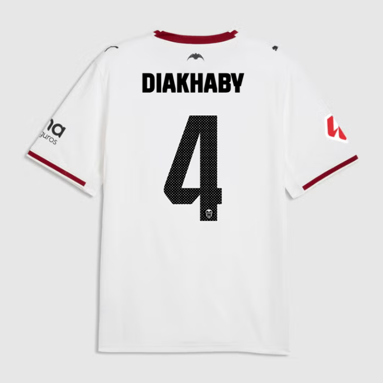 Valencia CF Home DIAKHABY 4 Jersey 26-27
