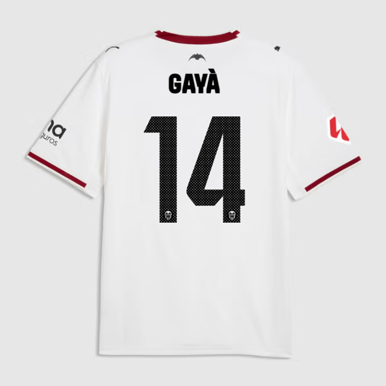 Valencia CF Home GAYÀ 14 Jersey 26-27