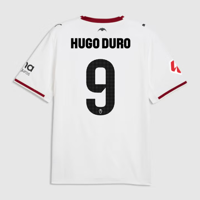 Valencia CF Home HUGO DURO 9 Jersey 26-27