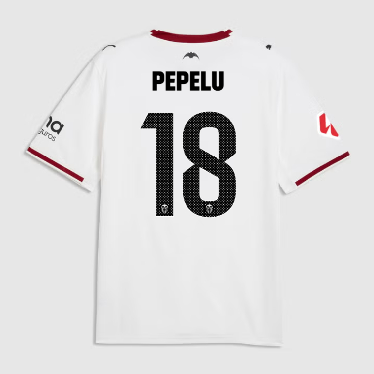Valencia CF Home PEPELU 18 Jersey 26-27