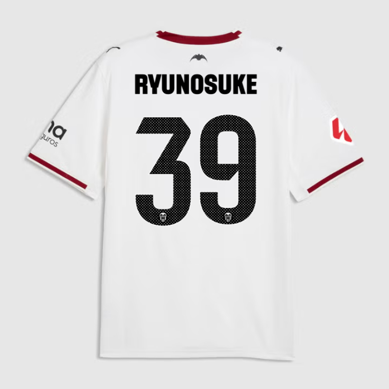 Valencia CF Home RYUNOSUKE 39 Jersey 26-27