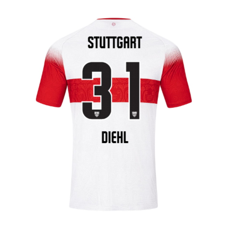 VfB Stuttgart Home DIEHL 31 Jersey 26-27