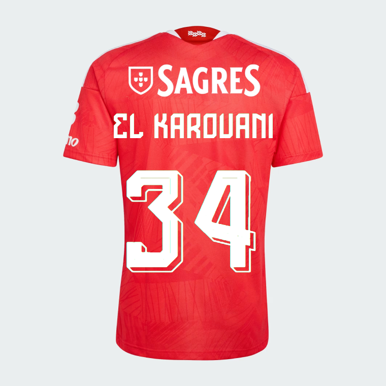 Benfica Home EL KAROUANI 34 Jersey 26-27