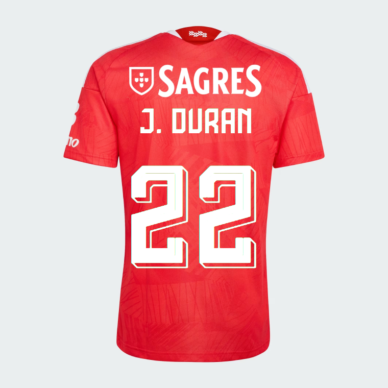 Benfica Home J. DURAN 22 Jersey 26-27
