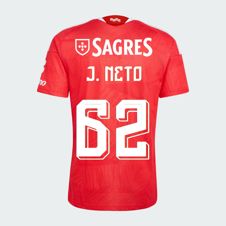 Benfica Home J. NETO 62 Jersey 26-27