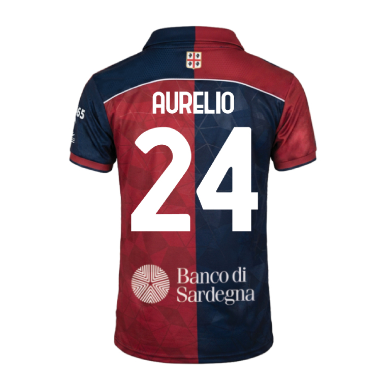 Cagliari Home AURELIO 24 Jersey 26-27