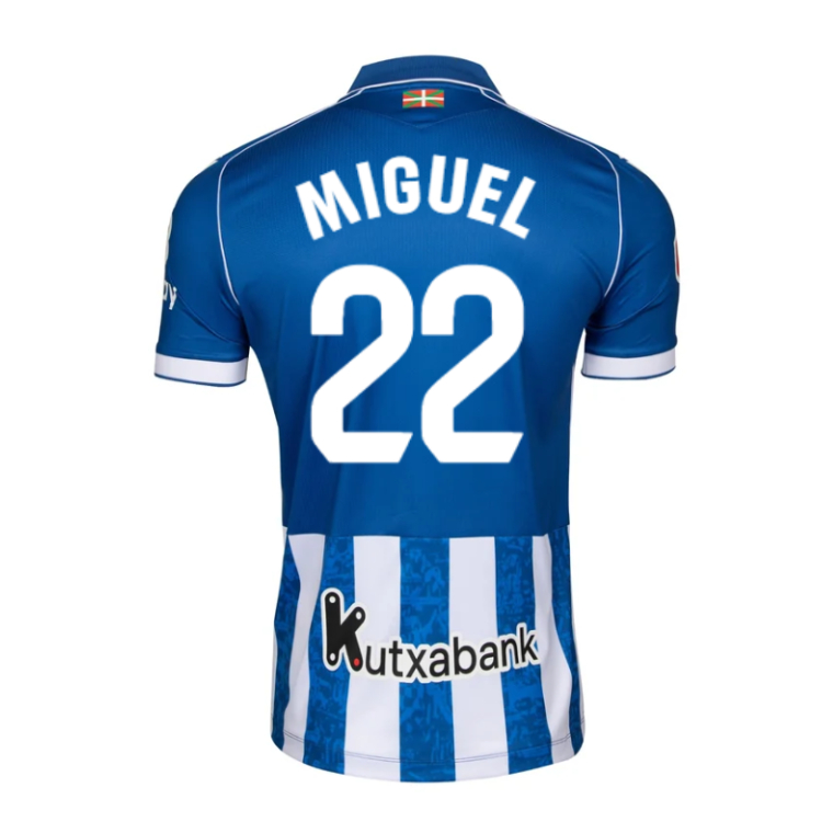 Deportivo Alavés Home MIGUEL 22 Jersey 26-27