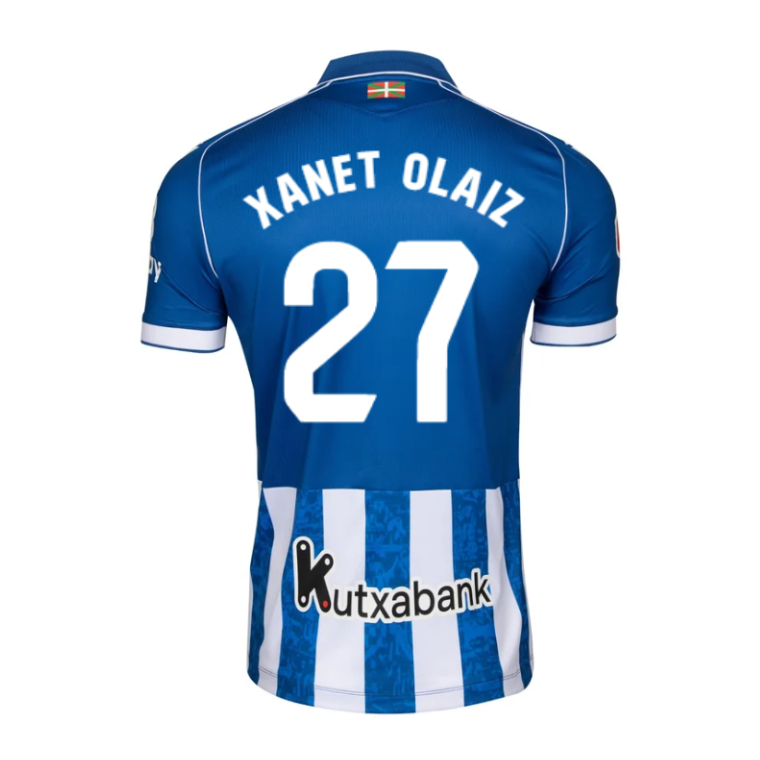 Deportivo Alavés Home XANET OLAIZ 27 Jersey 26-27