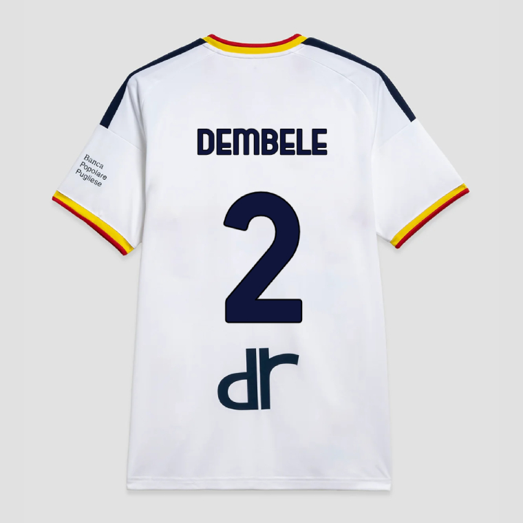 Lecce Away DEMBELE 2 Jersey 26-27