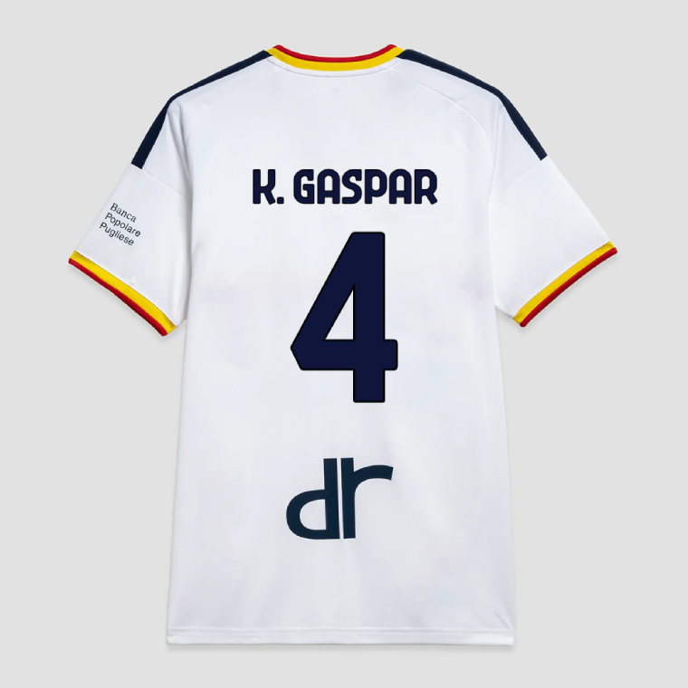 Lecce Away K. GASPAR 4 Jersey 26-27