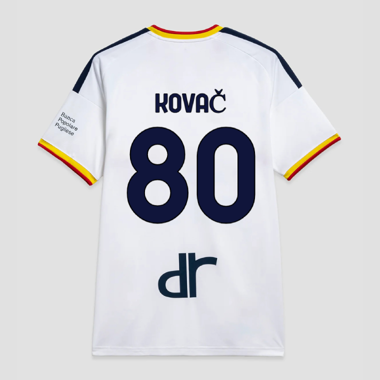 Lecce Away KOVAČ 80 Jersey 26-27