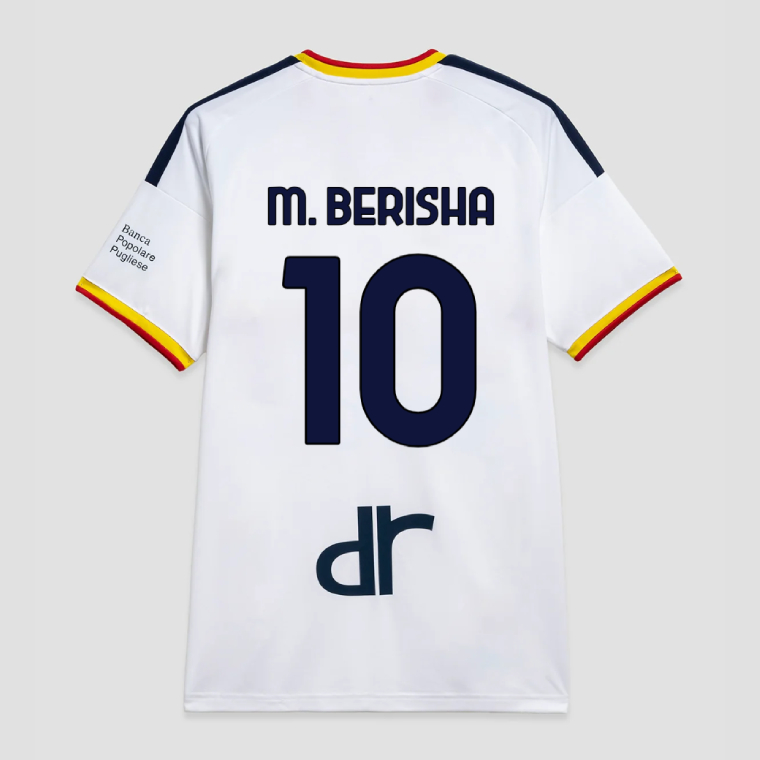 Lecce Away M. BERISHA 10 Jersey 26-27