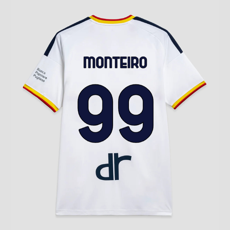 Lecce Away MONTEIRO 99 Jersey 26-27