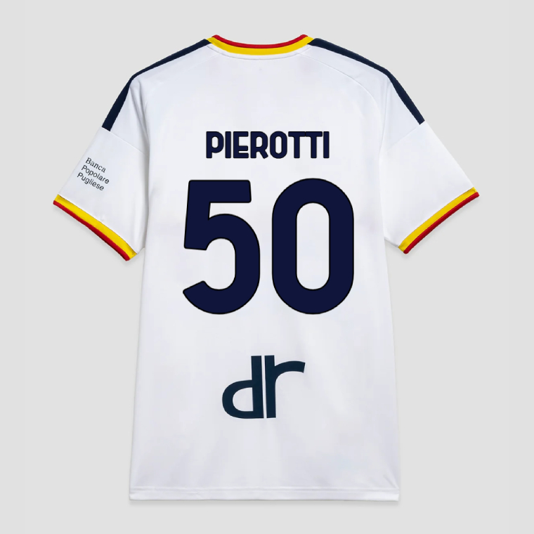 Lecce Away PIEROTTI 50 Jersey 26-27