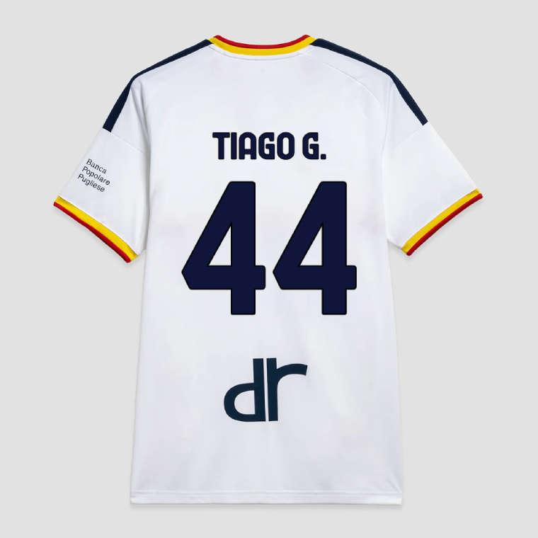 Lecce Away TIAGO G. 44 Jersey 26-27