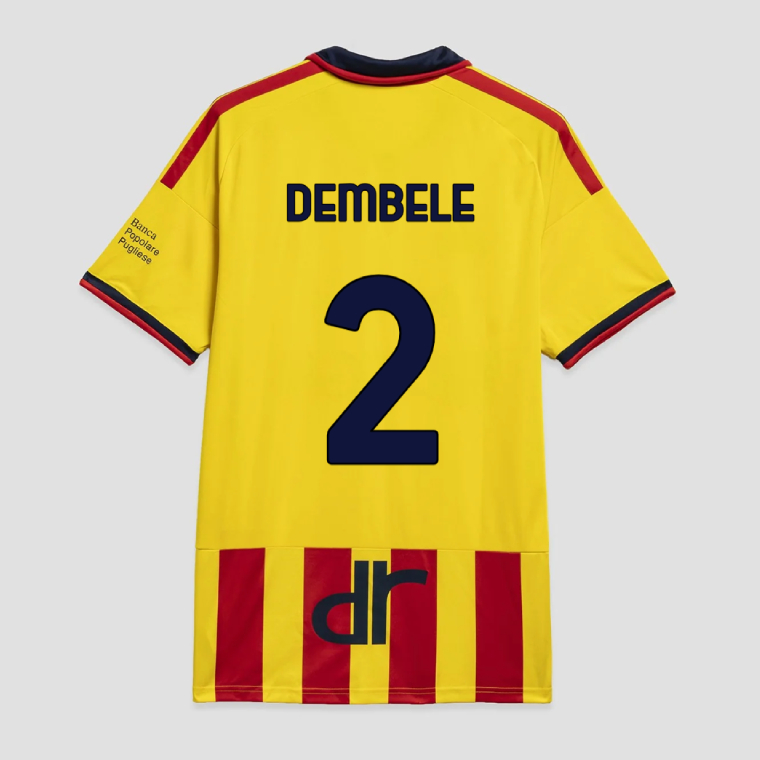 Lecce Home DEMBELE 2 Jersey 26-27