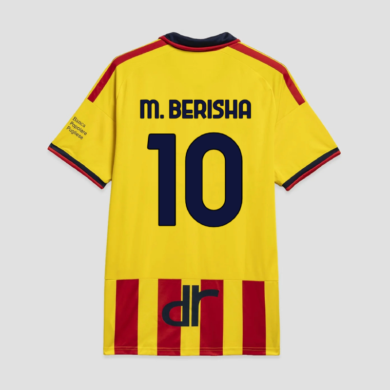 Lecce Home M. BERISHA 10 Jersey 26-27