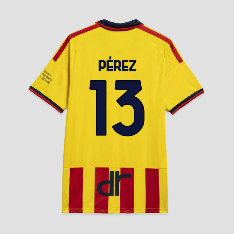 Lecce Home PÉREZ 13 Jersey 26-27