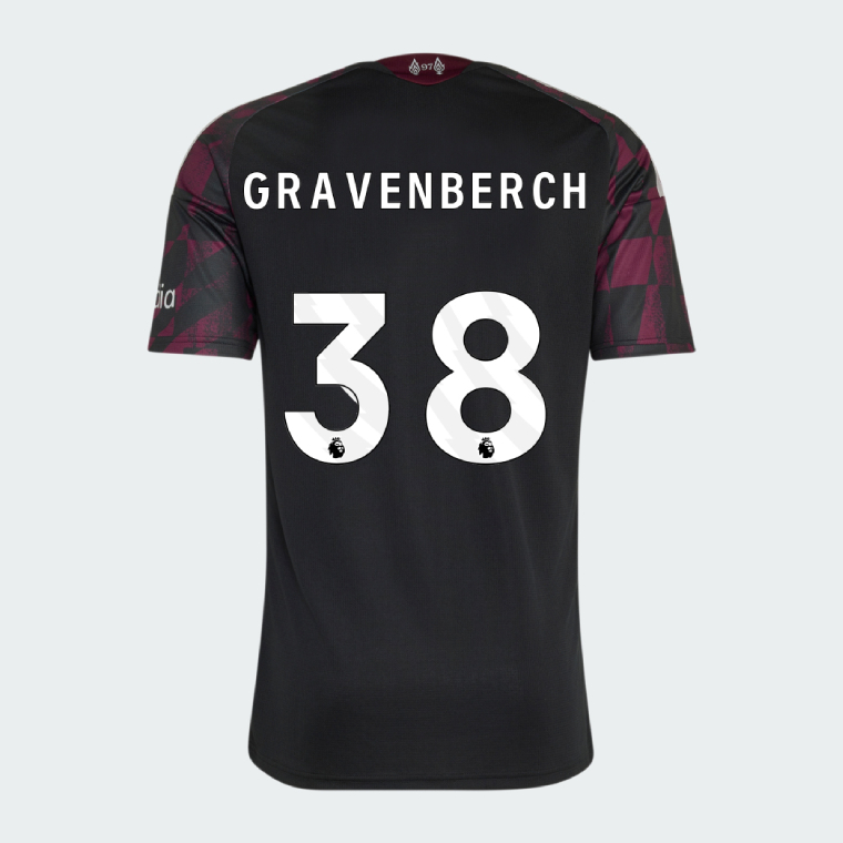 Liverpool Third GRAVENBERCH 38 Jersey 26-27