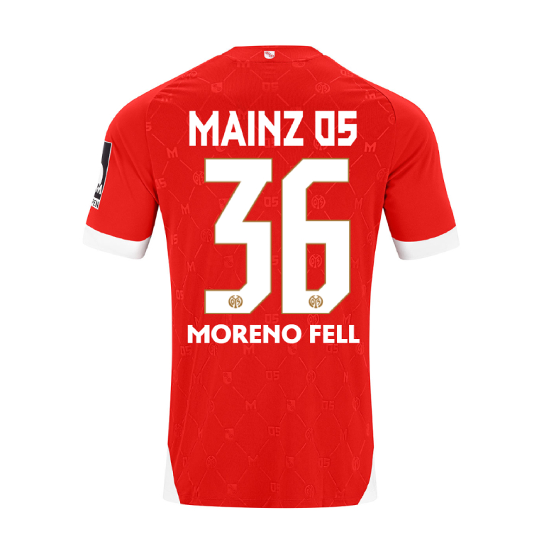 Mainz 05 Home MORENO FELL 36 Jersey 26-27
