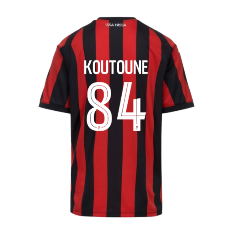 OGC Nice Home KOUTOUNE 84 Jersey 26-27