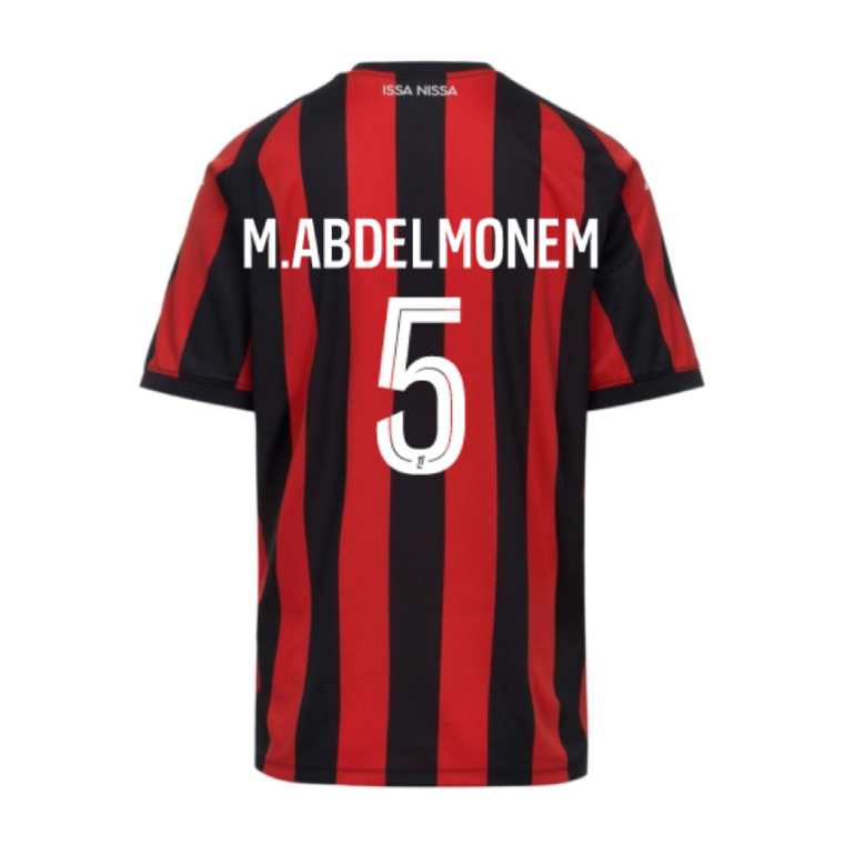 OGC Nice Home M.ABDELMONEM 5 Jersey 26-27