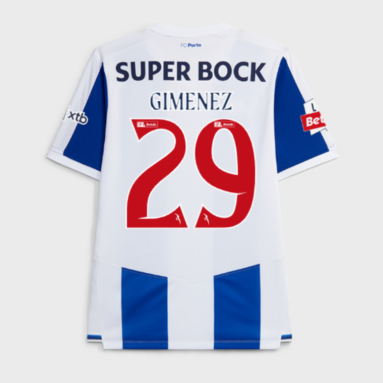 Porto Home GIMENEZ 29 Jersey 26-27