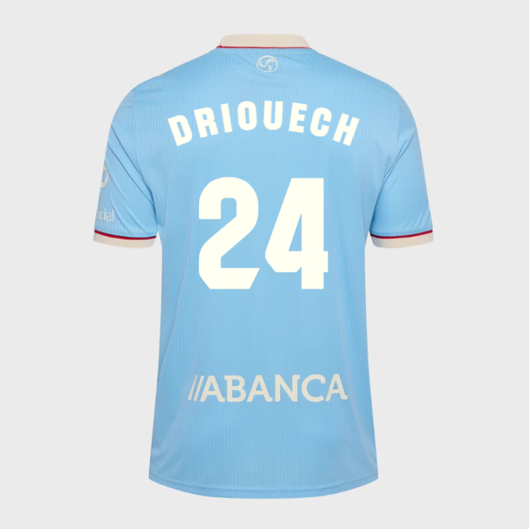 RC Celta Home DRIOUECH 24 Jersey 26-27