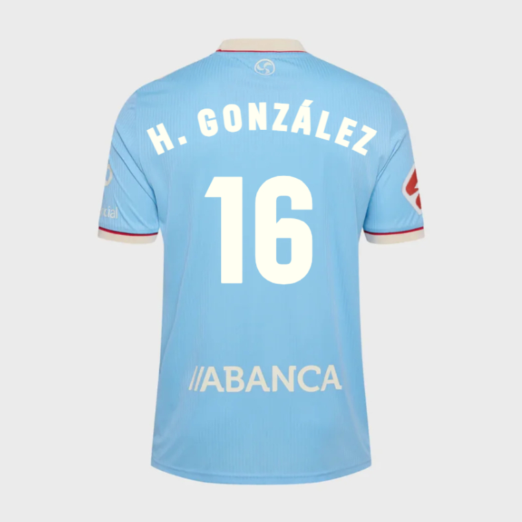 RC Celta Home H. GONZÁLEZ 16 Jersey 26-27