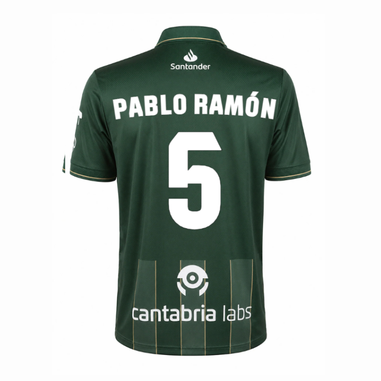 Real Racing Club Away PABLO RAMÓN 5 Jersey 26-27