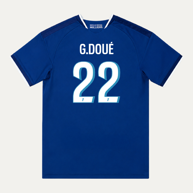 Strasbourg Home G.DOUÉ 22 Jersey 26-27