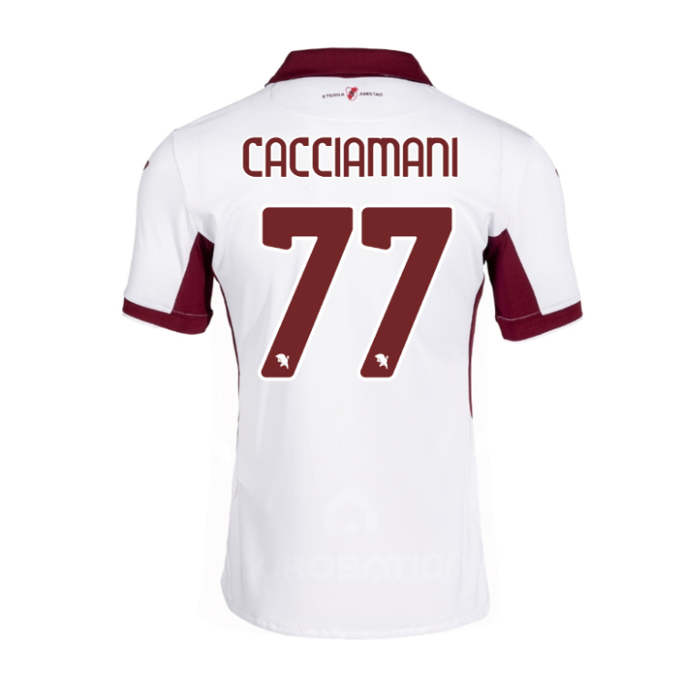 Torino FC Away CACCIAMANI 77 Jersey 26-27