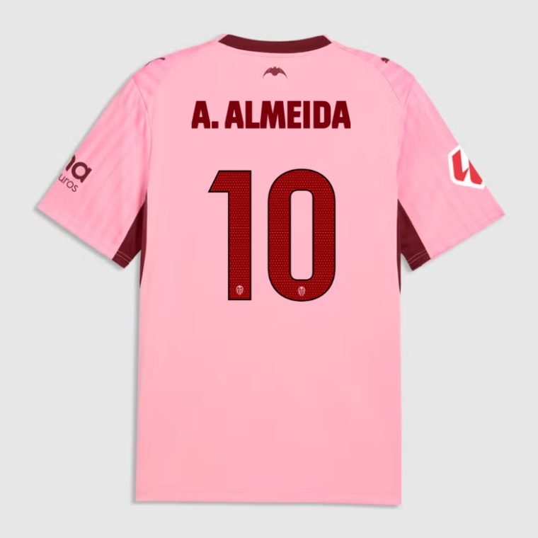 Valencia CF Third A. ALMEIDA 10 Jersey 26-27