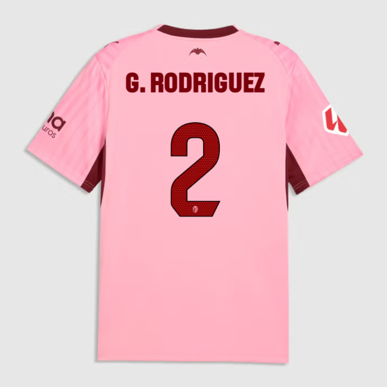 Valencia CF Third G. RODRIGUEZ 2 Jersey 26-27