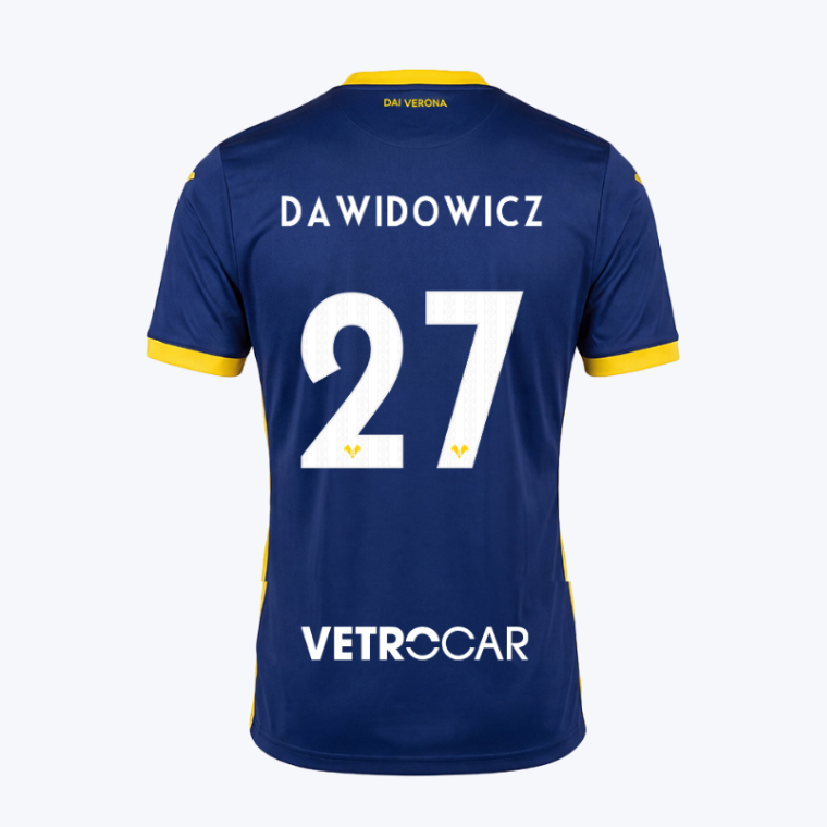 Verona FC Home DAWIDOWICZ 27 Jersey 26-27