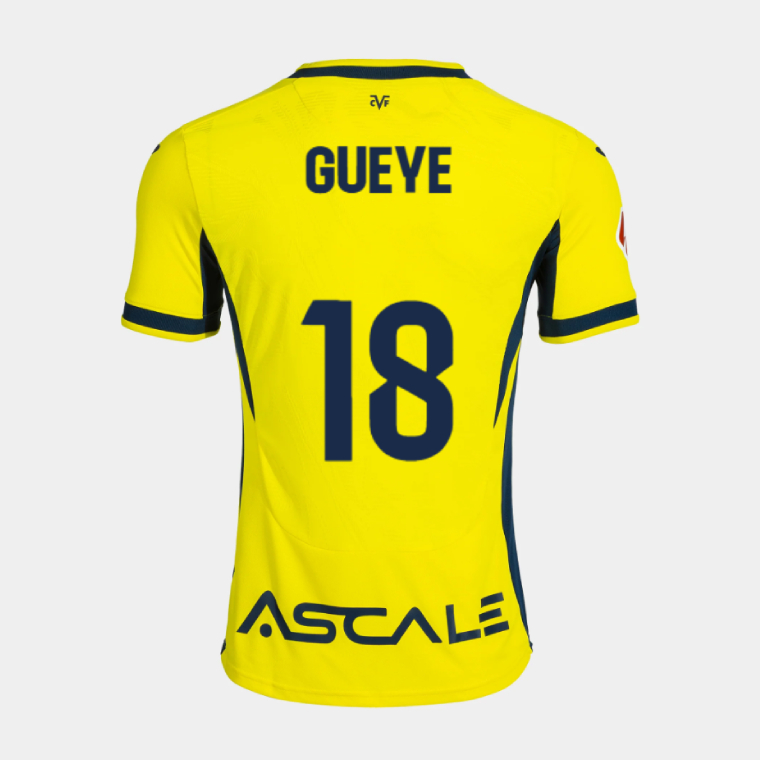 Villarreal CF Home GUEYE 18 Jersey 26-27