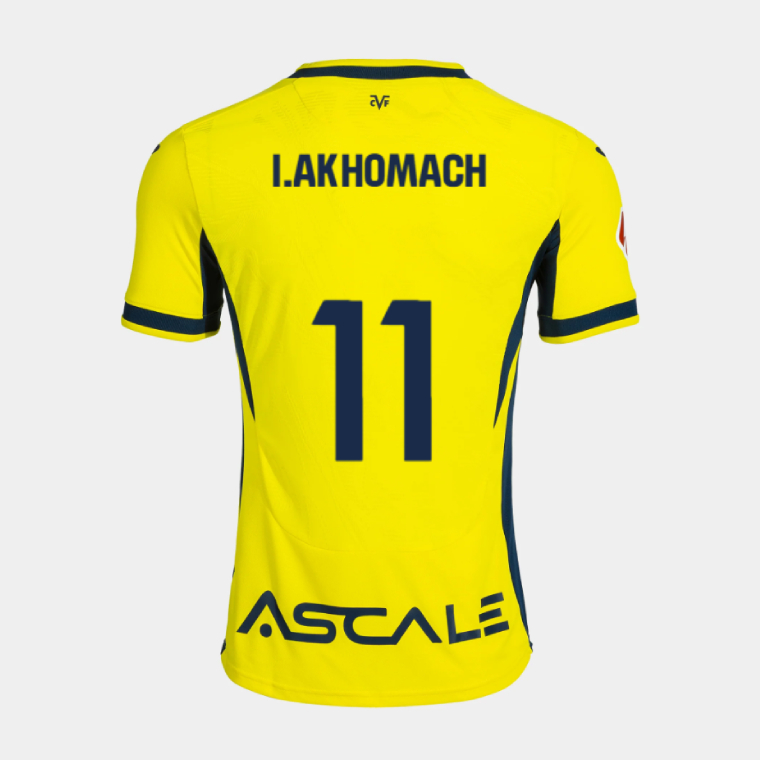 Villarreal CF Home I.AKHOMACH 11 Jersey 26-27