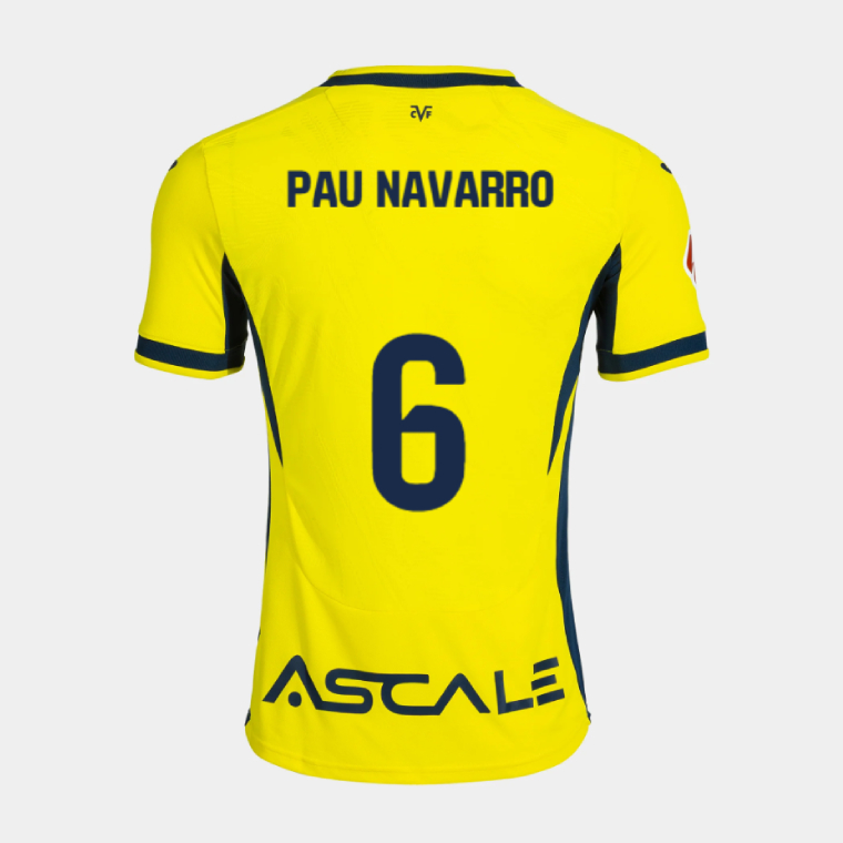 Villarreal CF Home PAU NAVARRO 6 Jersey 26-27