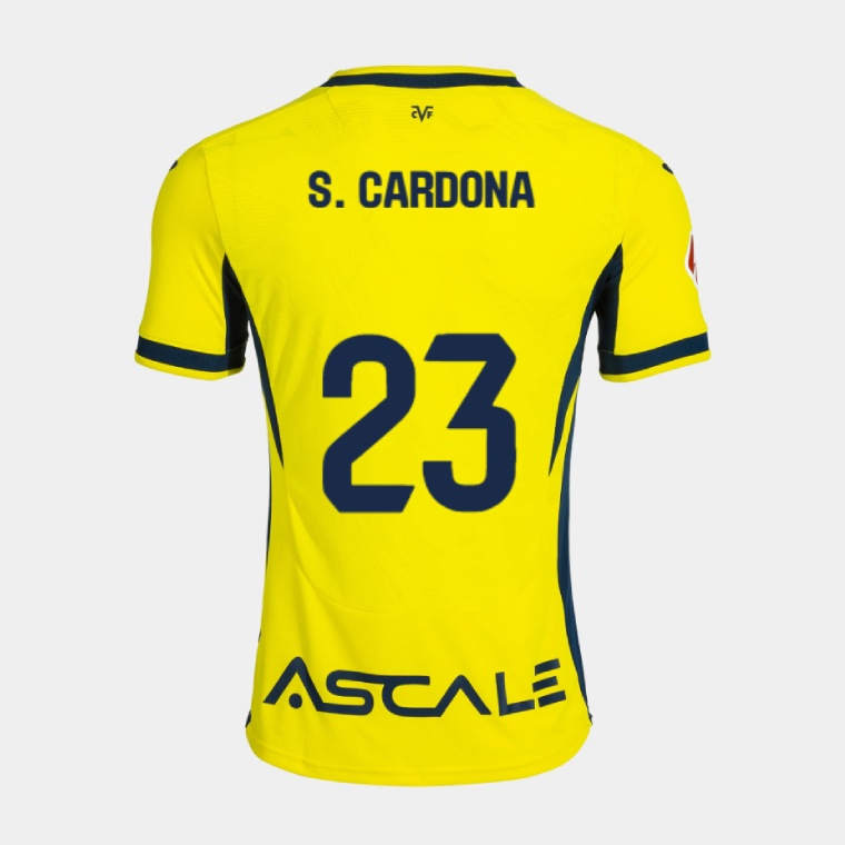Villarreal CF Home S. CARDONA 23 Jersey 26-27