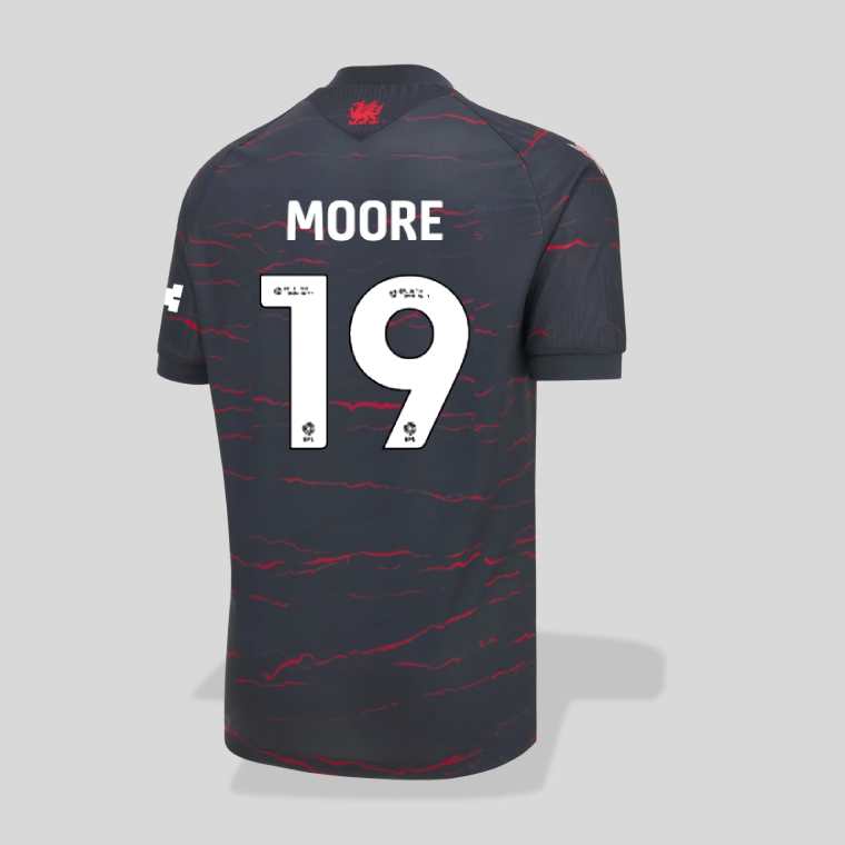 Wrexham Away MOORE 19 Jersey 26-27