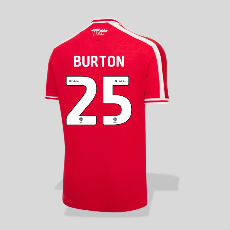Wrexham Home BURTON 25 Jersey 26-27