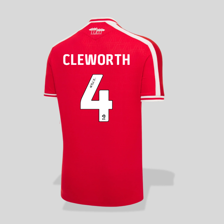 Wrexham Home CLEWORTH 4 Jersey 26-27