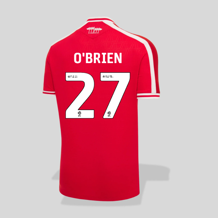 Wrexham Home O'BRIEN 27 Jersey 26-27