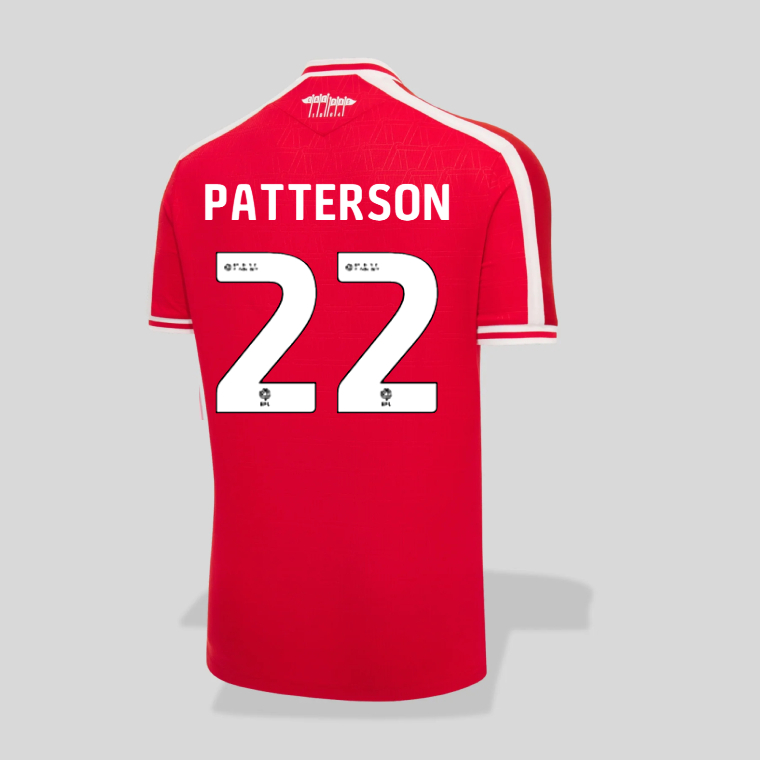 Wrexham Home PATTERSON 22 Jersey 26-27