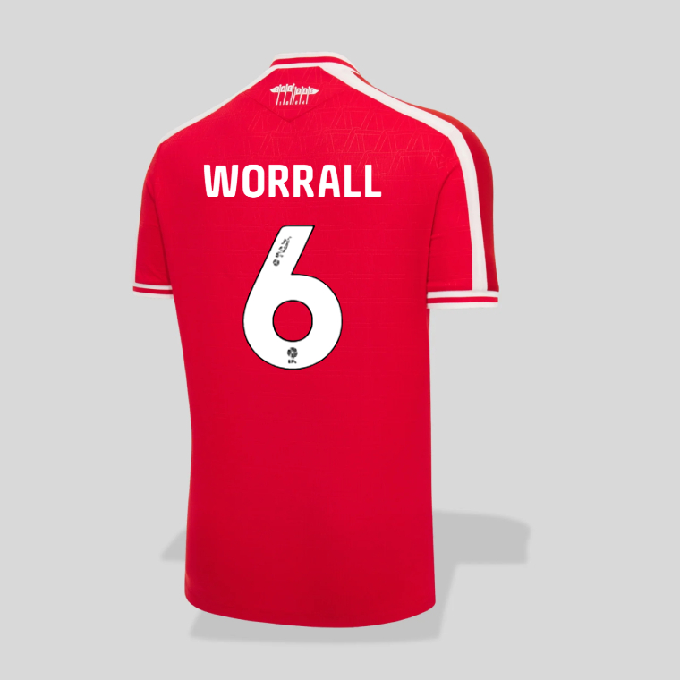 Wrexham Home WORRALL 6 Jersey 26-27